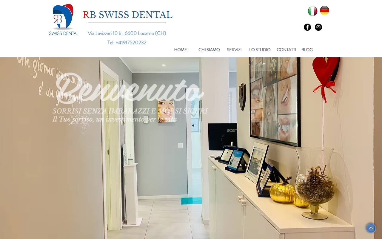 Anteprima del sito: RB SWISS DENTAL SA