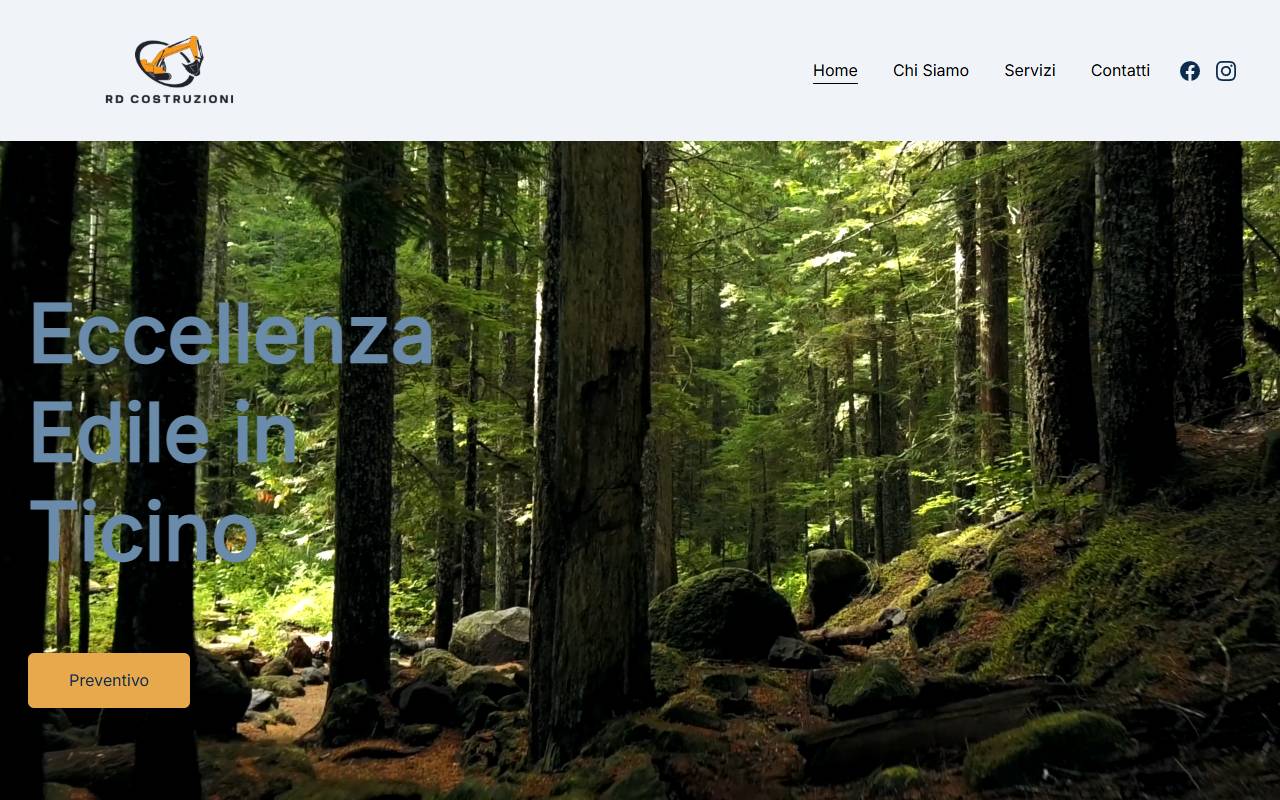 Anteprima del sito: RD Impresa costruzioni Sagl