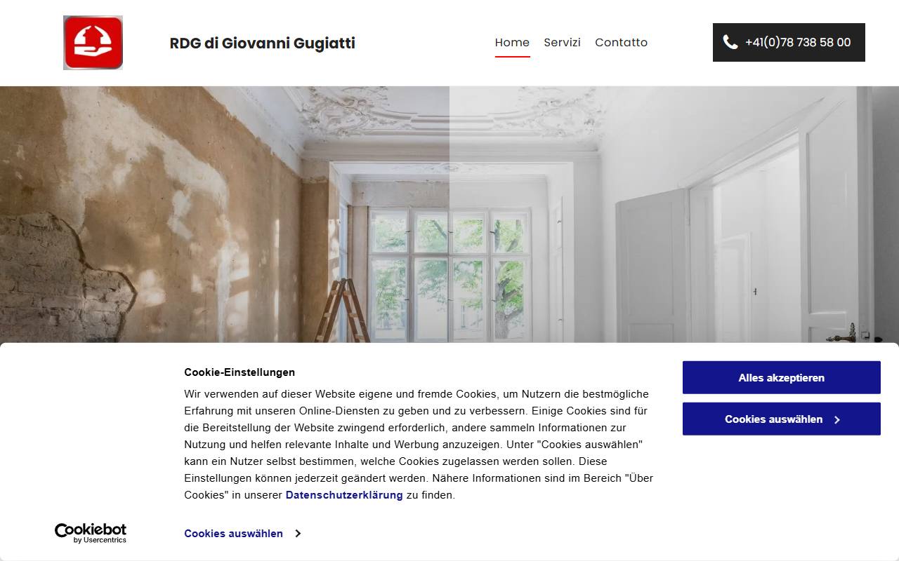 Anteprima del sito: RDG di Giovanni Gugiatti