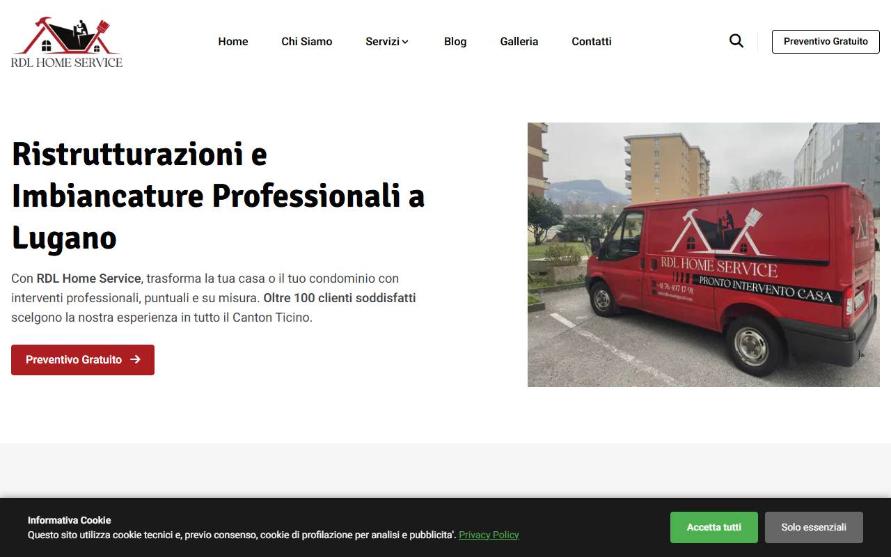 Anteprima del sito: RDL HOME SERVICE DI ROBERTO DE LUCA