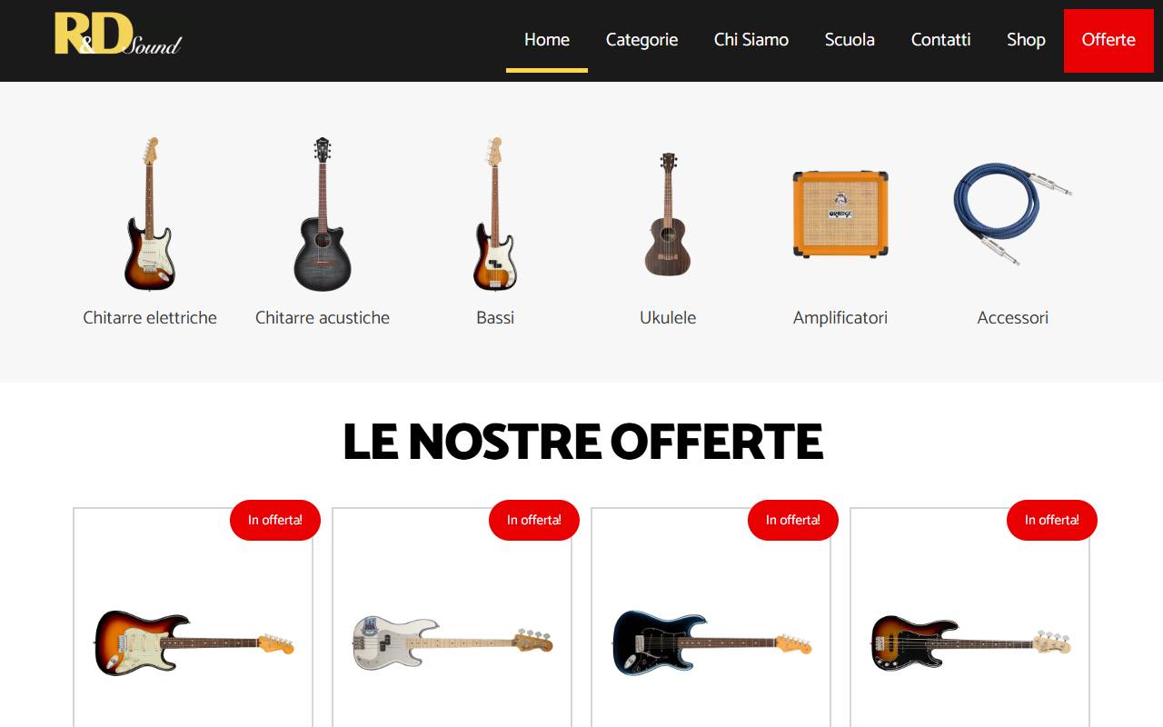 Anteprima del sito: R&D Sound Cuzzocrea & Co