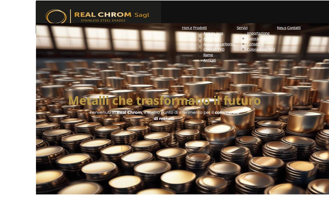 Anteprima del sito: Real Chrom Sagl