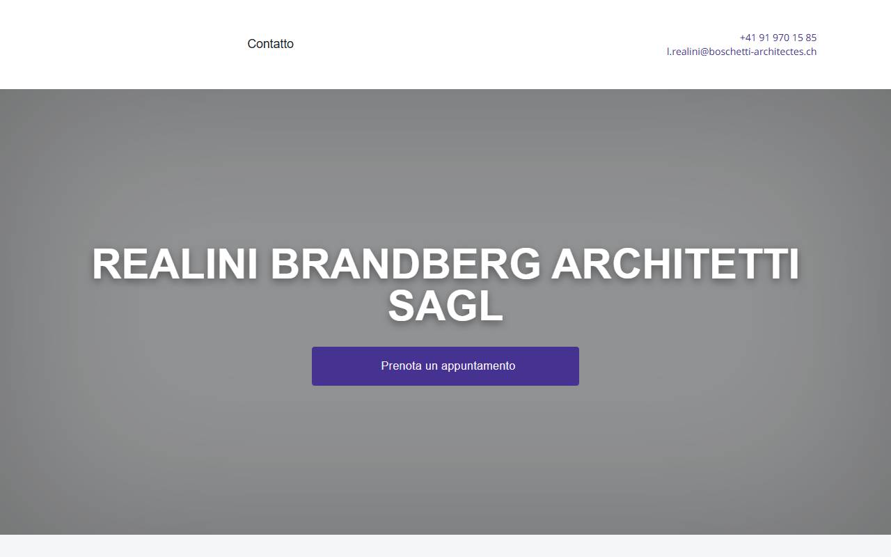 Anteprima del sito: Realini Brandberg Architetti Sagl