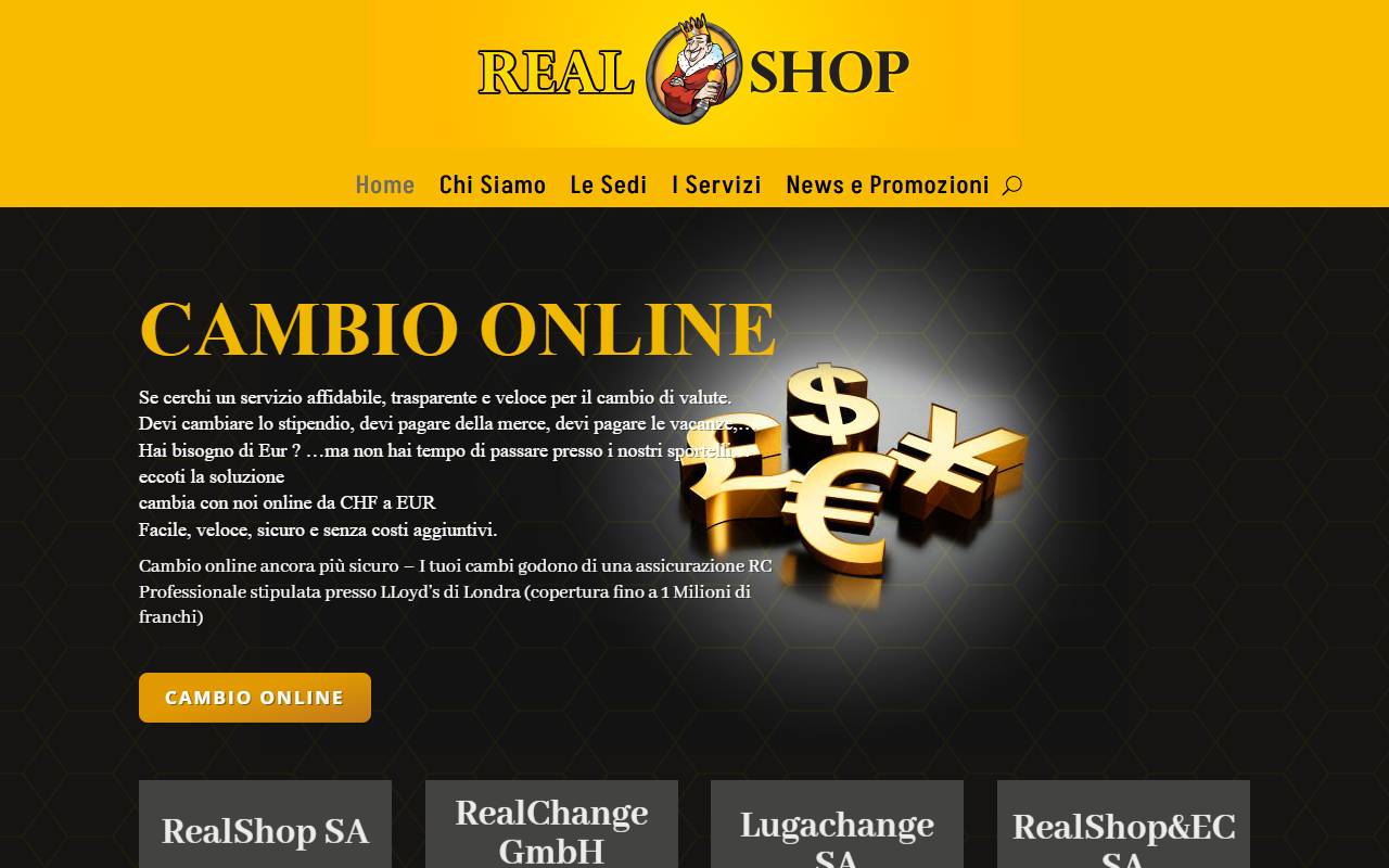 Anteprima del sito: RealShop SA