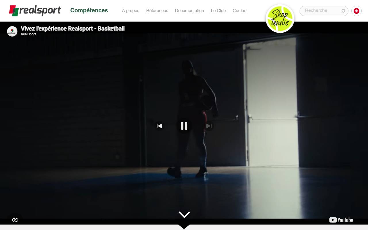 Anteprima del sito: Realsport SA, succursale Ticino