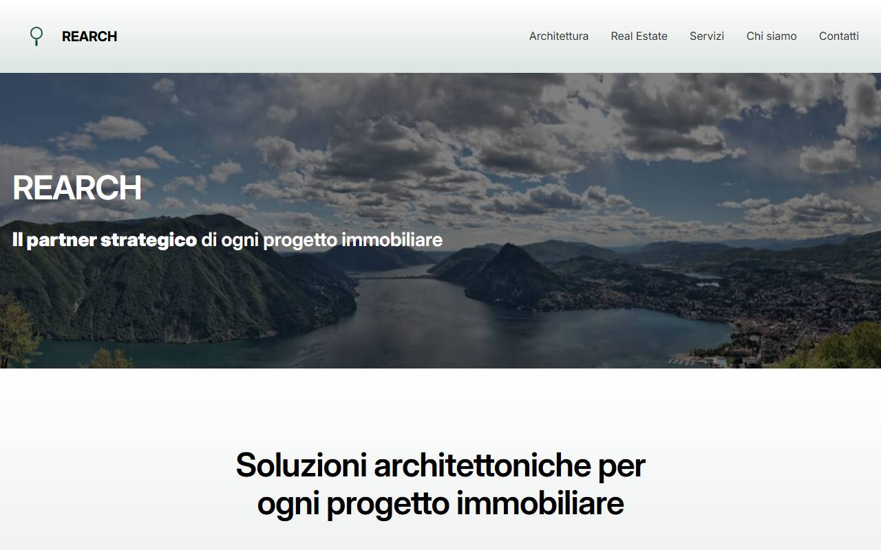 Anteprima del sito: REARCH Sagl