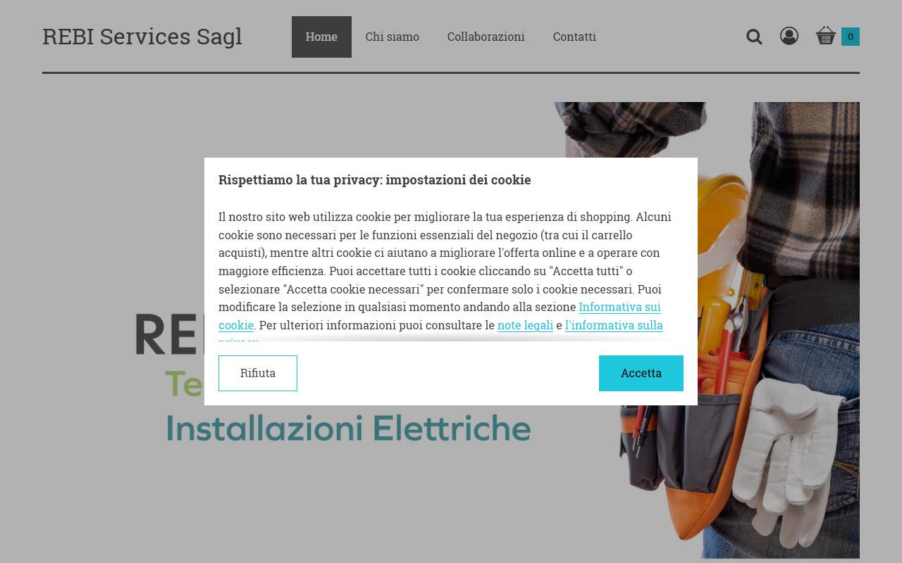 Anteprima del sito: REBI Services Sagl