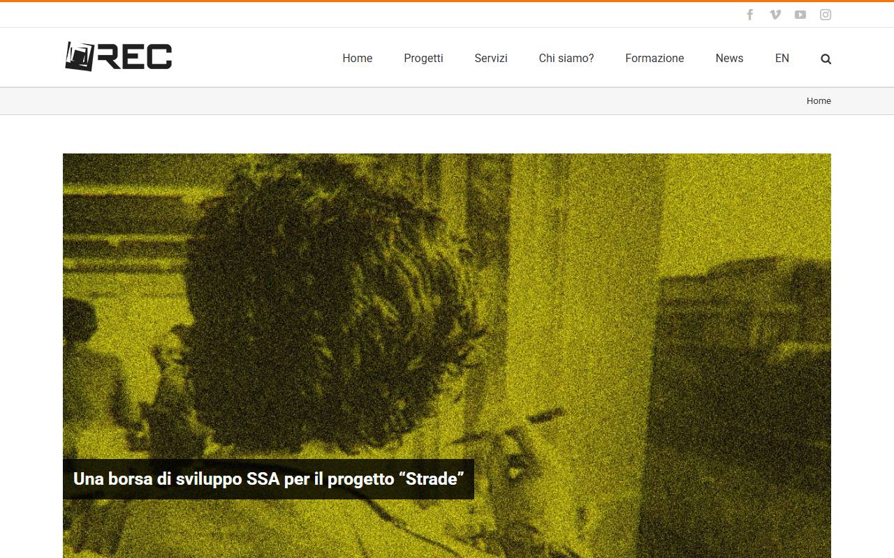 Anteprima del sito: Associazione REC