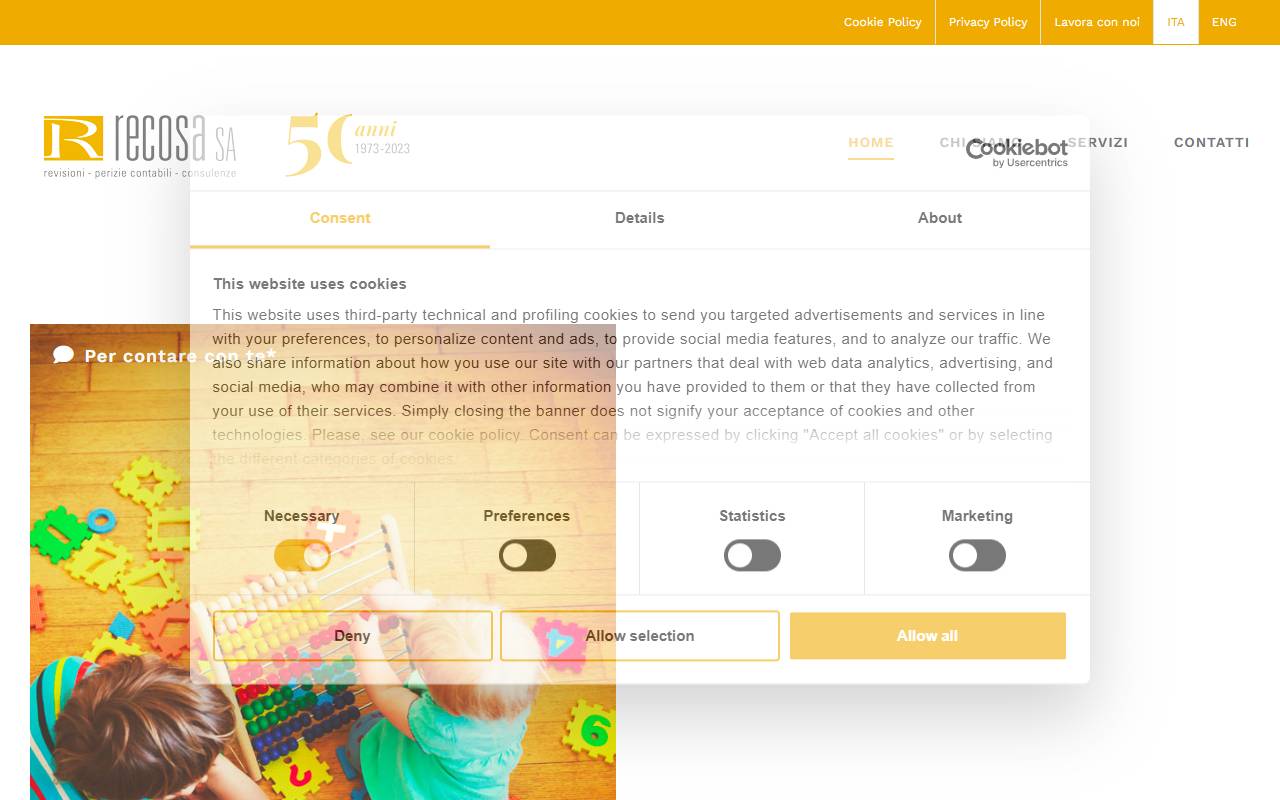 Anteprima del sito: Recosa - Revisioni e Consulenze SA
