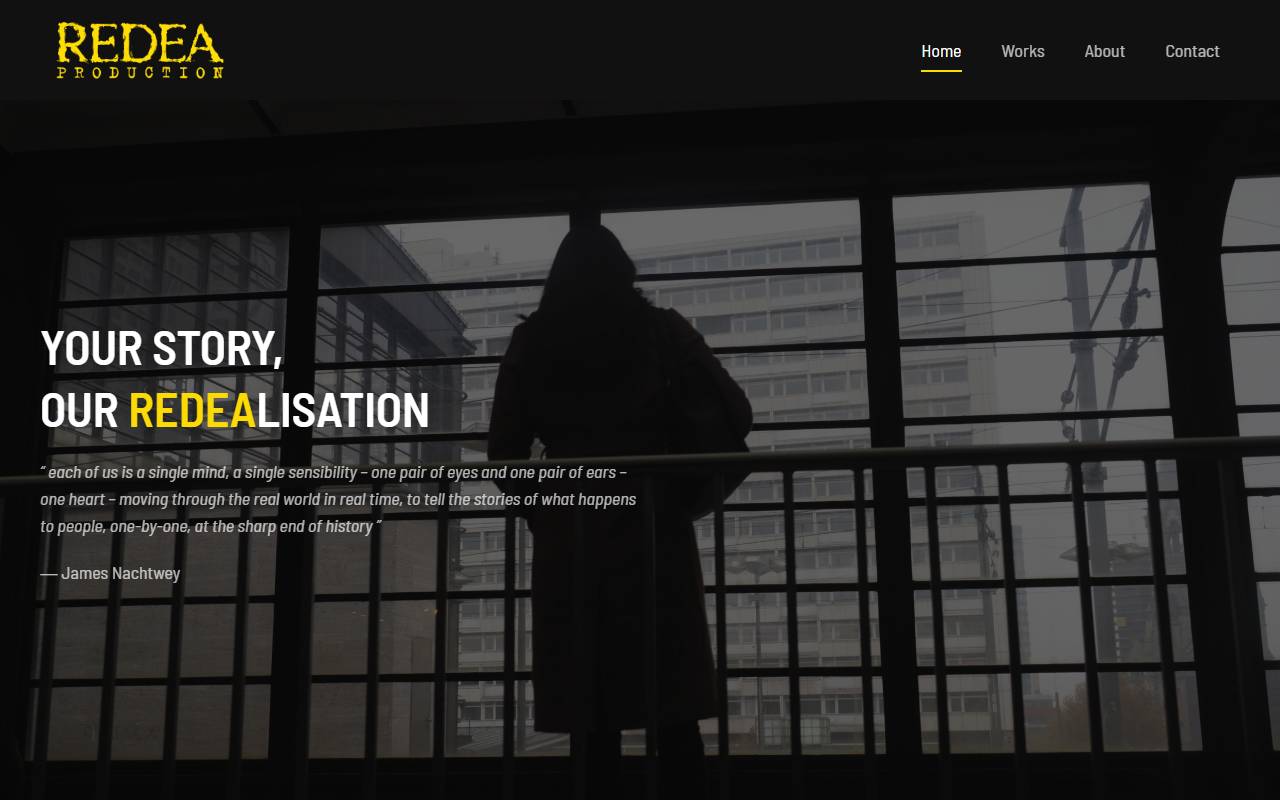 Anteprima del sito: Redea Production Sagl
