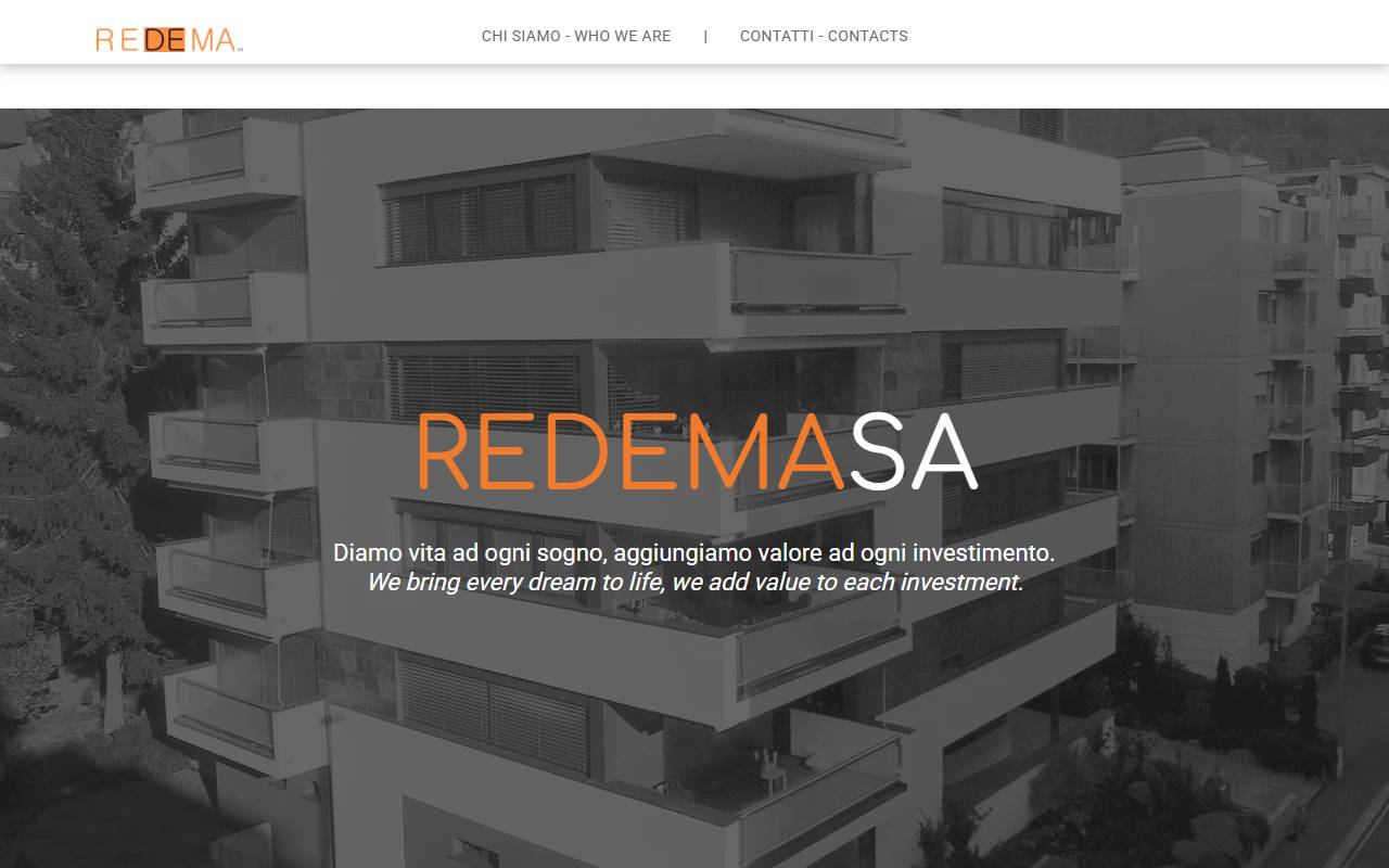Anteprima del sito: REDEMA SA