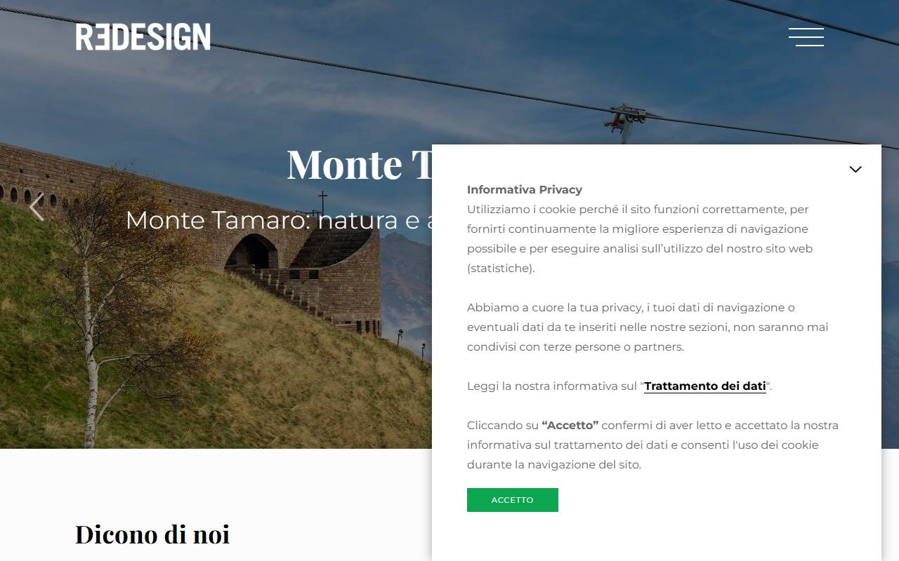 Anteprima del sito: REDESIGN SAGL