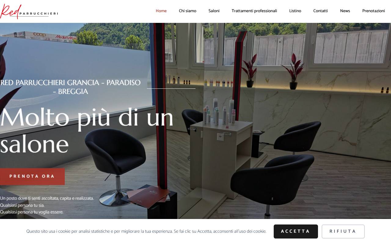 Anteprima del sito: Red Parrucchieri Sagl