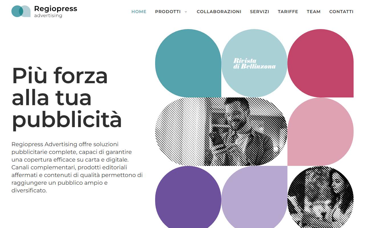 Anteprima del sito: Regiopress SA