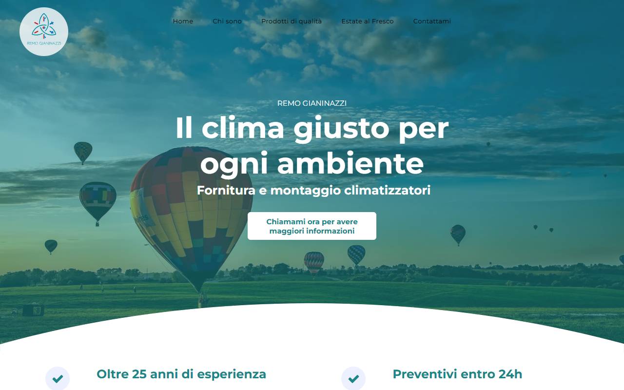 Anteprima del sito: REMO GIANINAZZI IMPIANTI FRIGORIFERI
