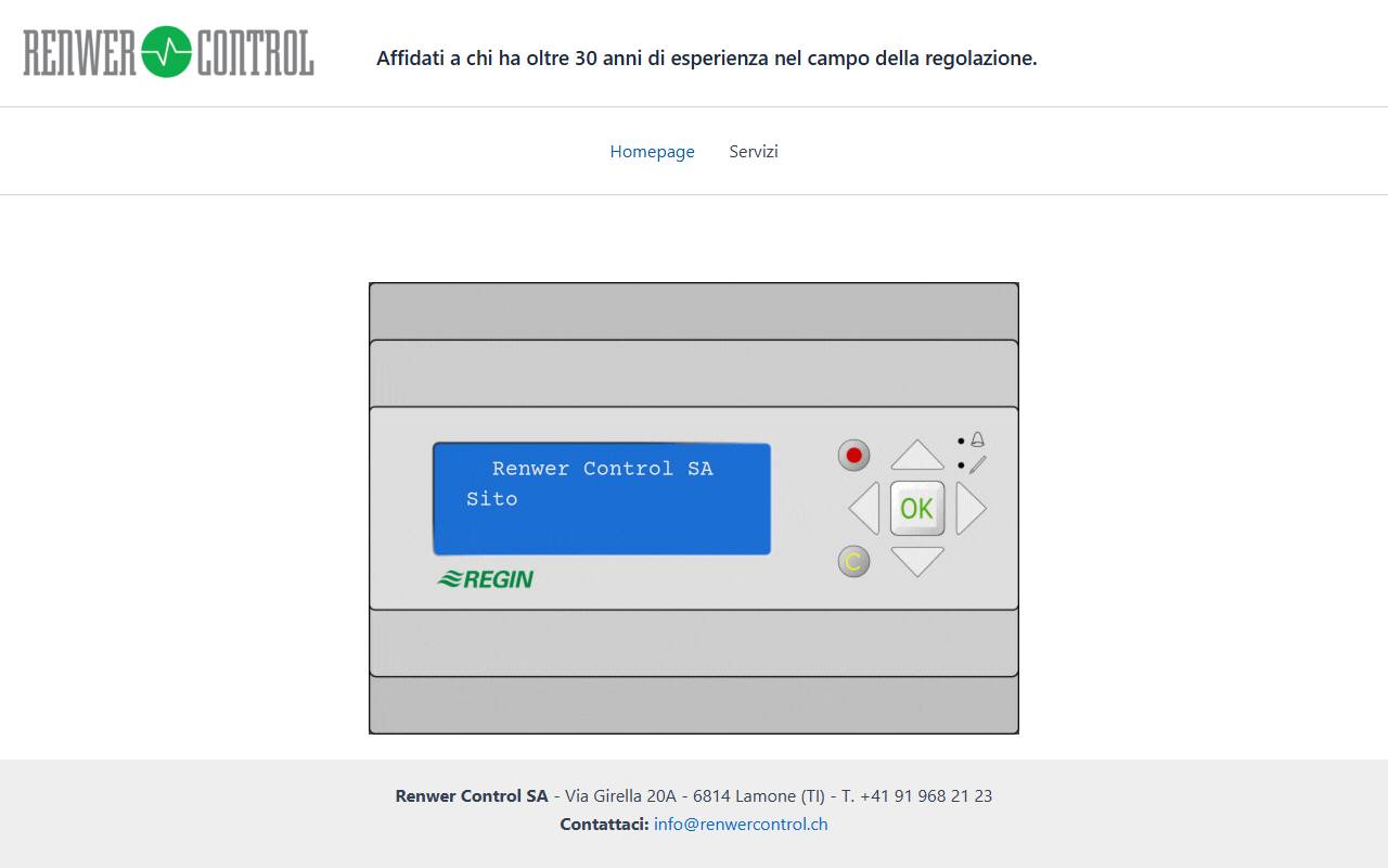 Anteprima del sito: Renwer Control SA