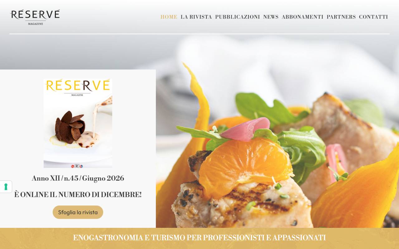 Anteprima del sito: Réservé Media Group Sagl