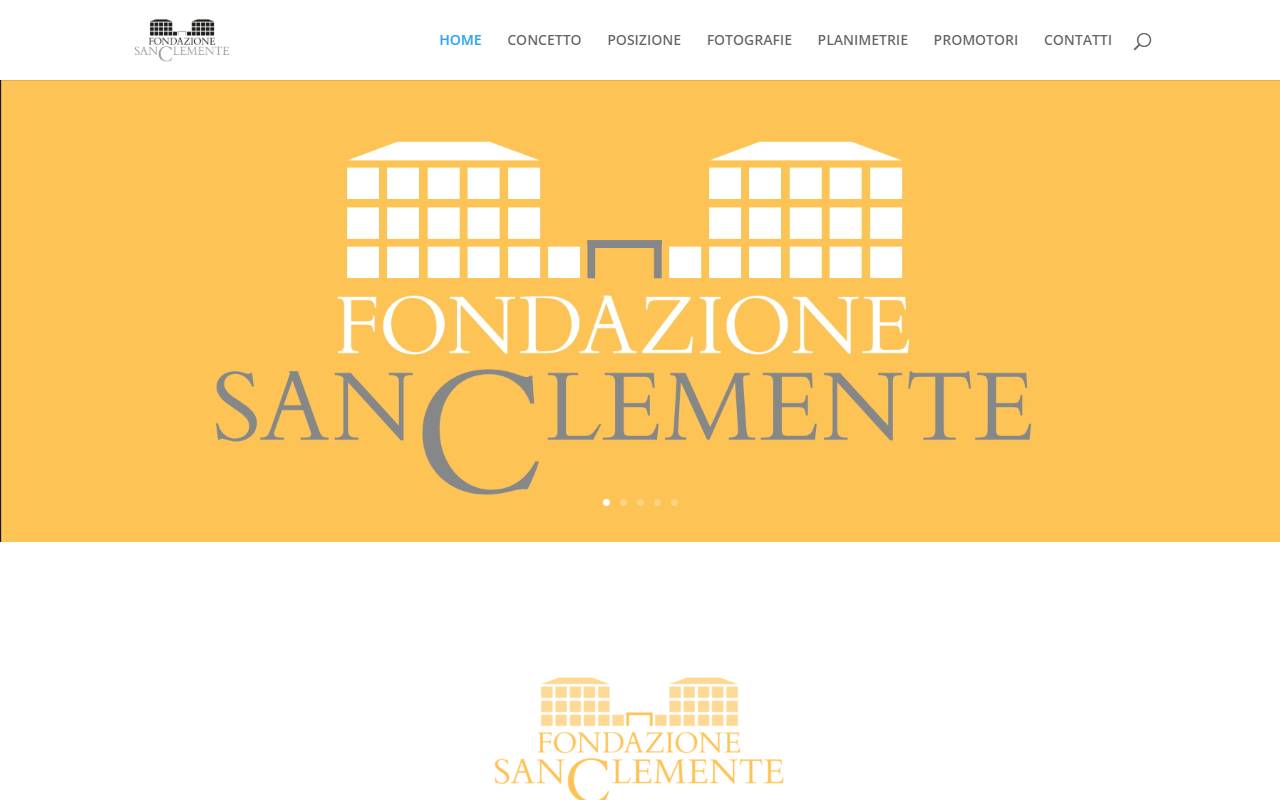 Anteprima del sito: Fondazione San Clemente