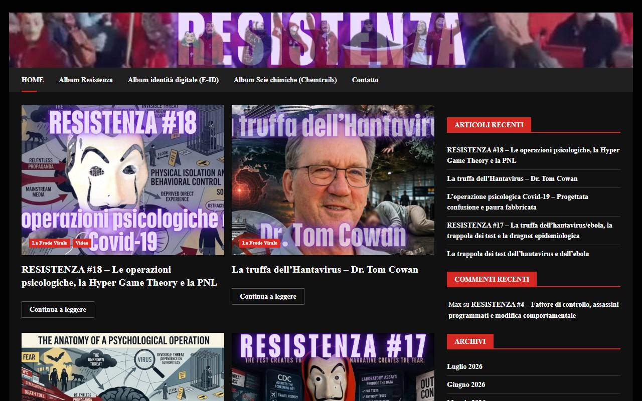 Anteprima del sito: Resistenza quattro SA