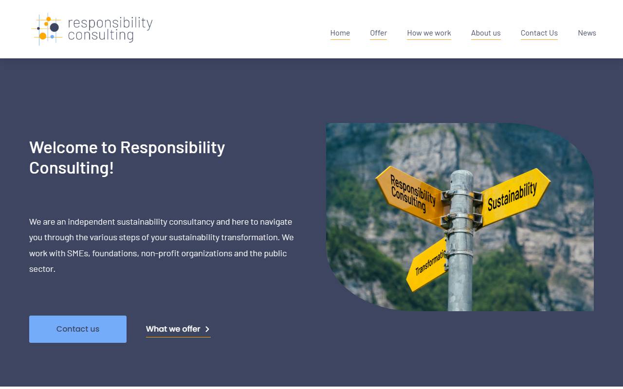 Anteprima del sito: Responsibility Consulting Sagl