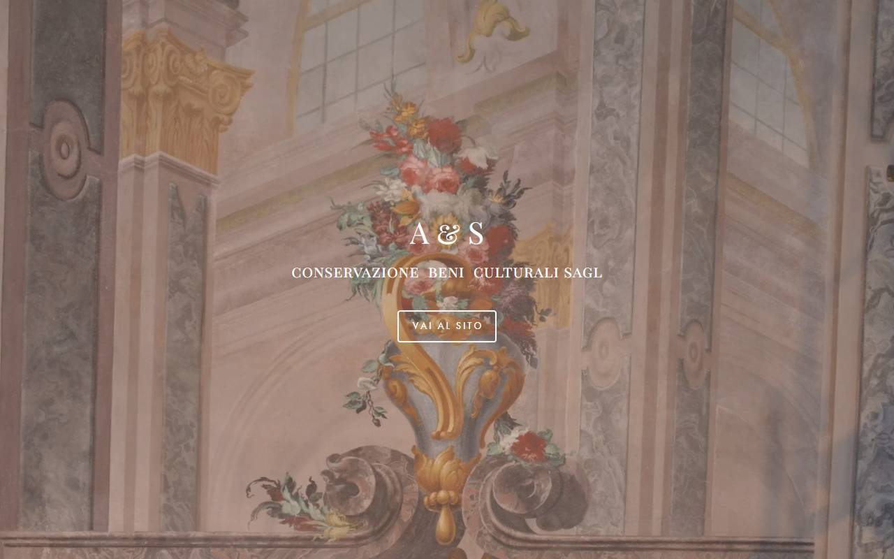 Anteprima del sito: A&S Conservazione beni culturali Sagl