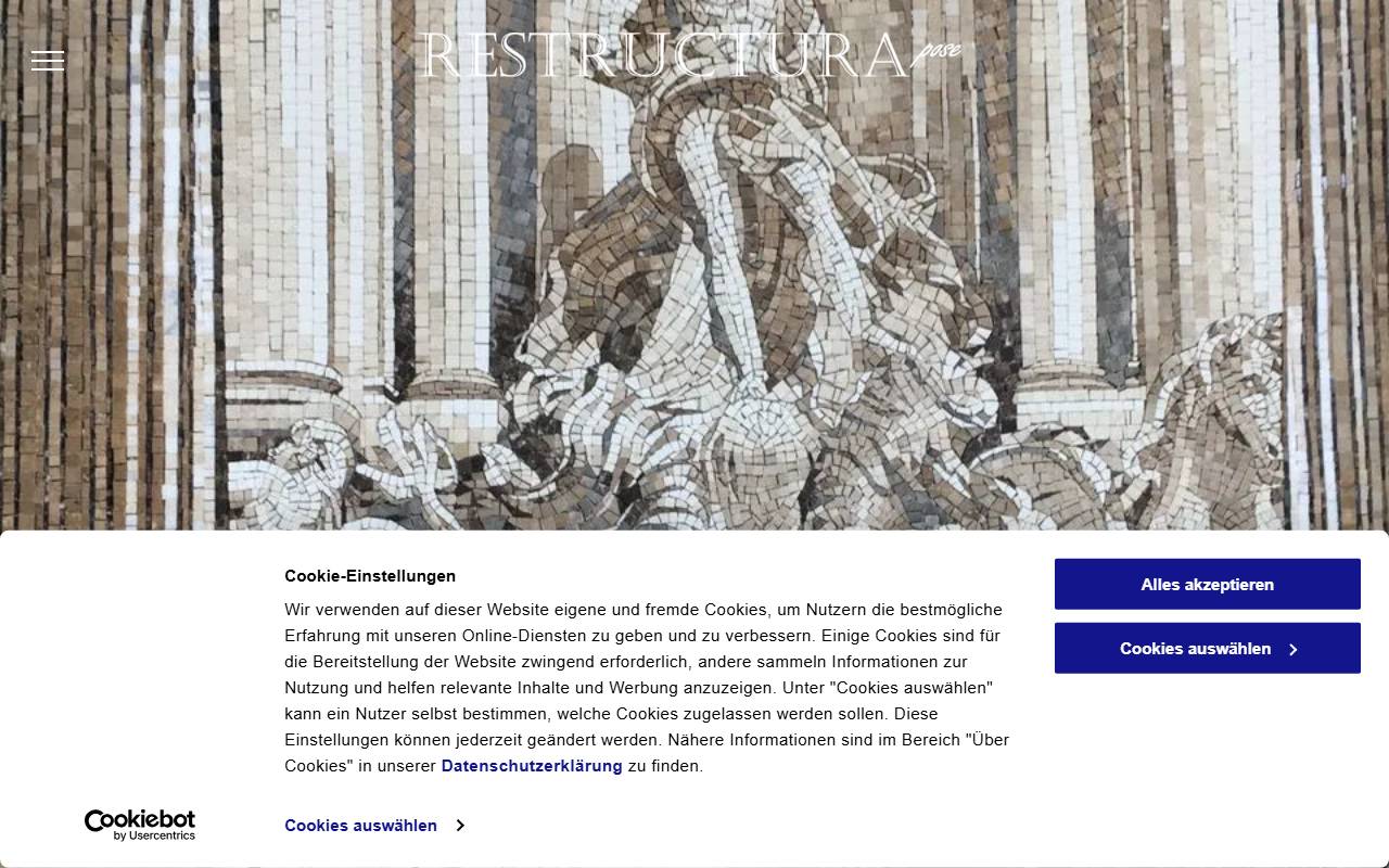Anteprima del sito: Restructura Pose Sagl