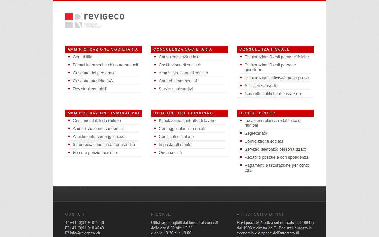 Anteprima del sito: Revigeco SA