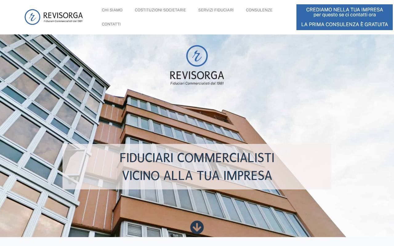 Anteprima del sito: Revisorga SA