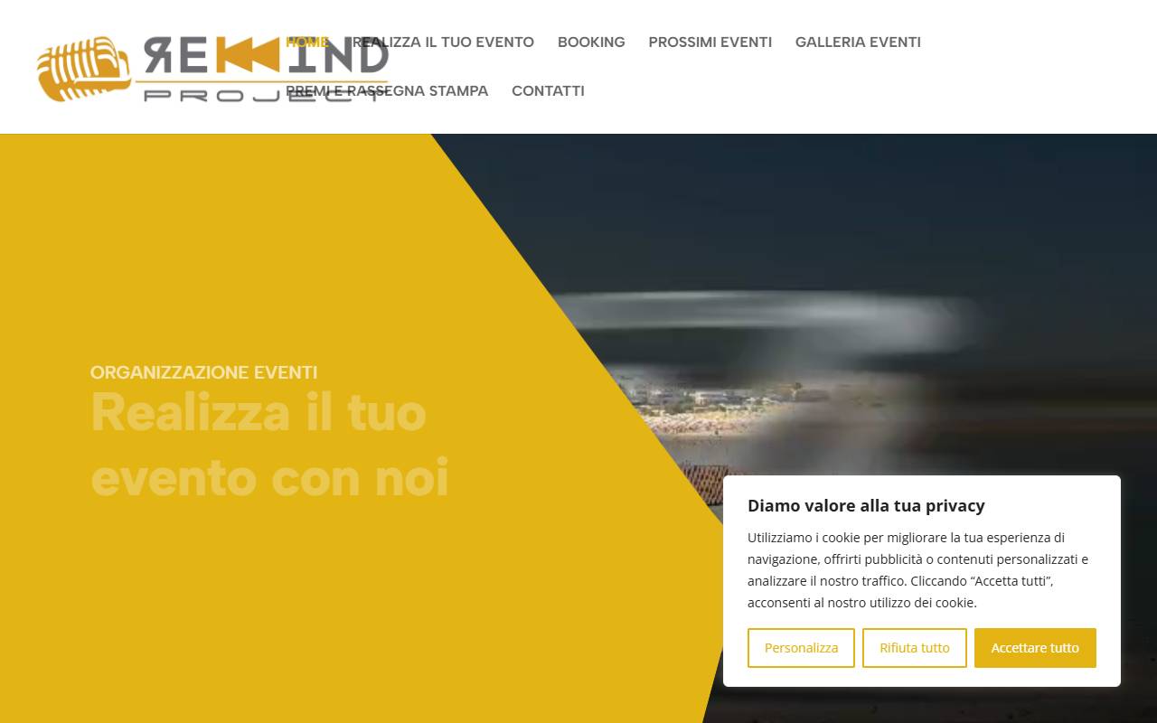 Anteprima del sito: Rewind Project