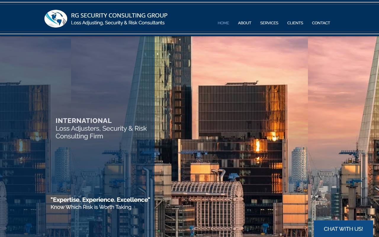 Anteprima del sito: RG Security Consulting Sagl