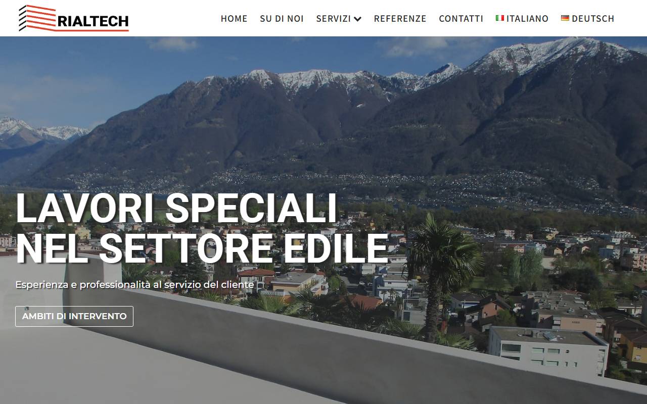 Anteprima del sito: Rialtech Sagl