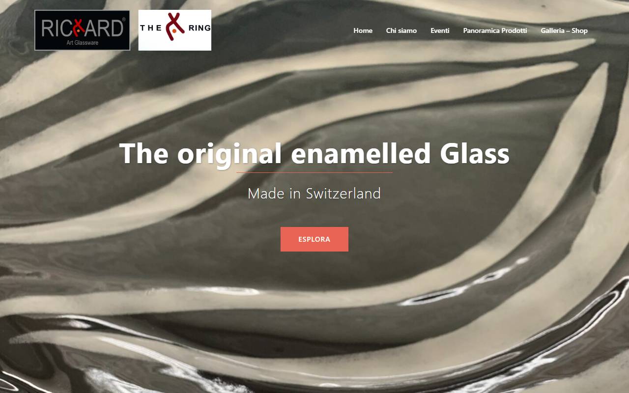 Anteprima del sito: Richard Glassware Sagl