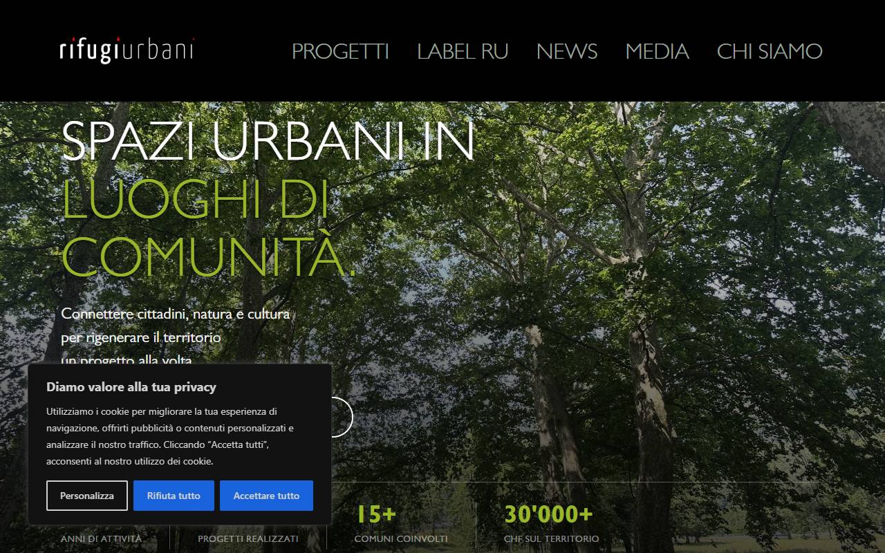 Anteprima del sito: Associazione RifugiUrbani