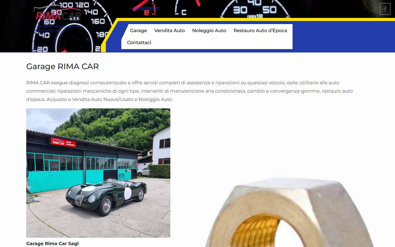 Anteprima del sito: Rima Car Sagl