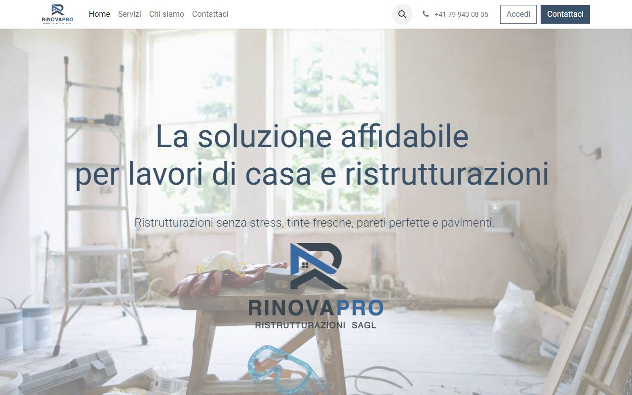 Anteprima del sito: RinovaPro Sagl