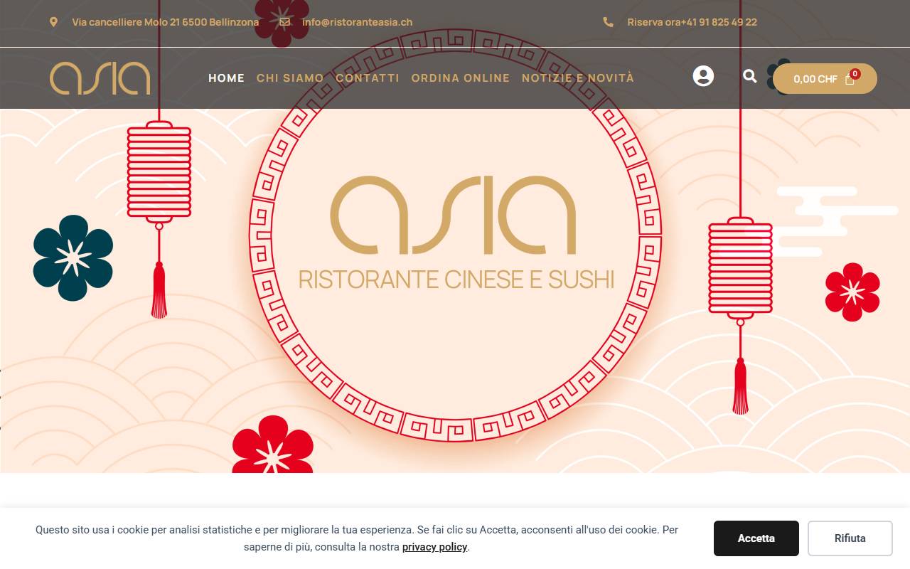 Anteprima del sito: Asia Sagl