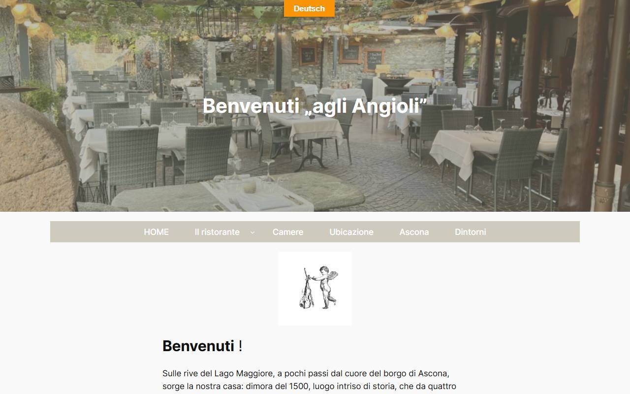 Anteprima del sito: Ristorante degli Angioli SA
