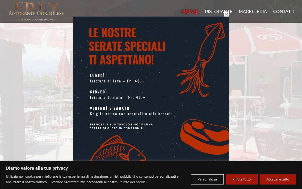 Anteprima del sito: Ristorante Gordolese di Fabio Frey
