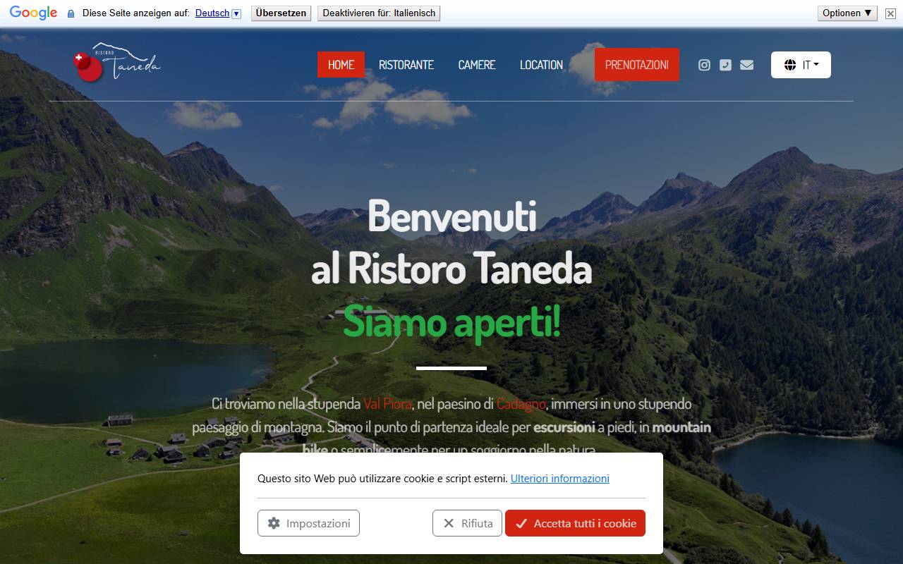 Anteprima del sito: Gastropiù Sagl