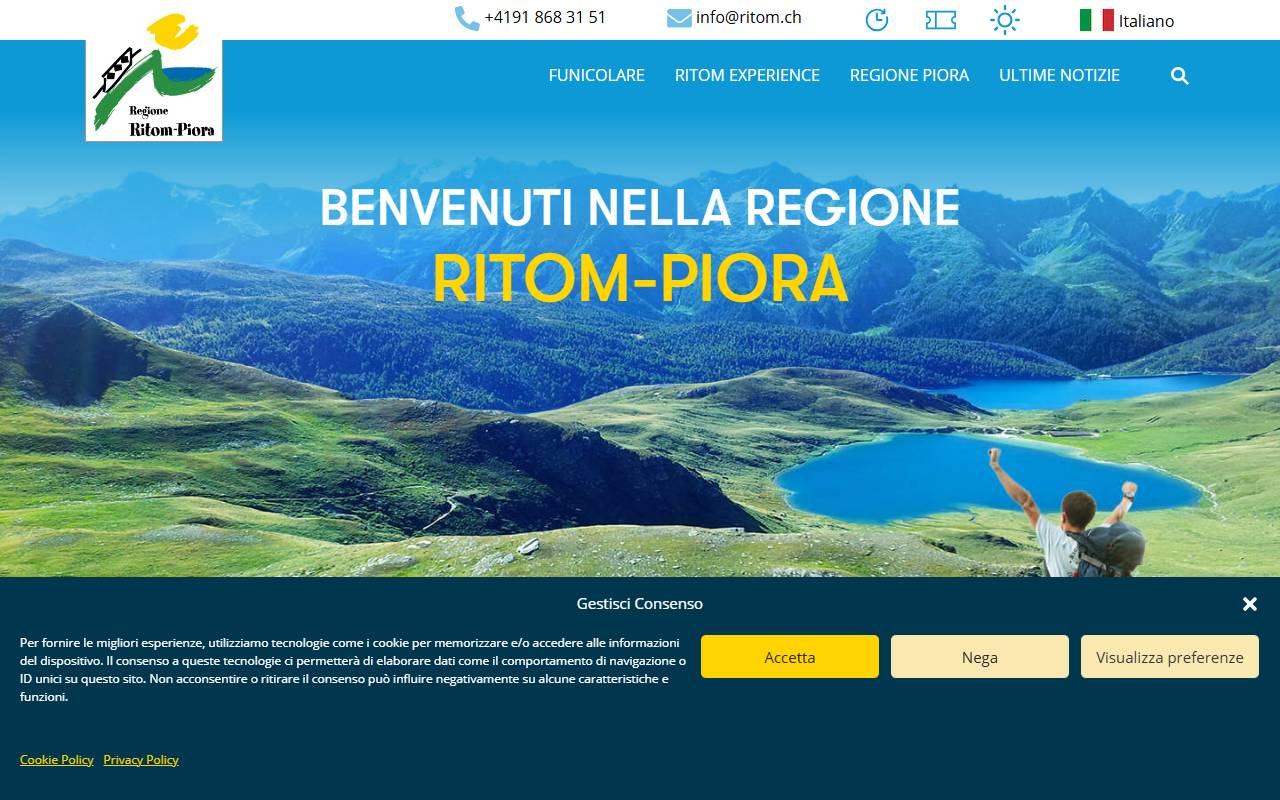 Anteprima del sito: Funicolare Ritom SA