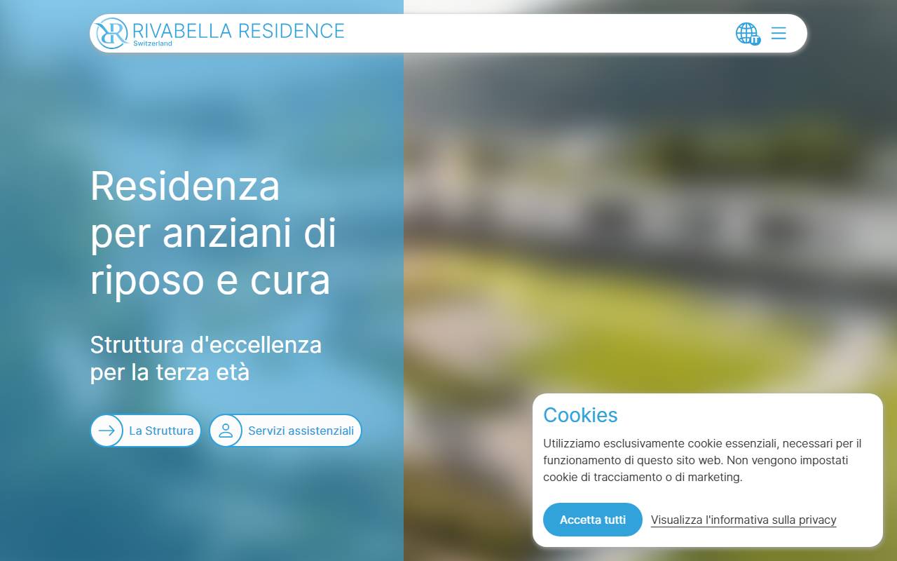 Anteprima del sito: Residenza Rivabella SA