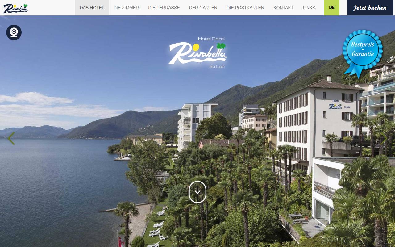 Anteprima del sito: Garni Rivabella SA