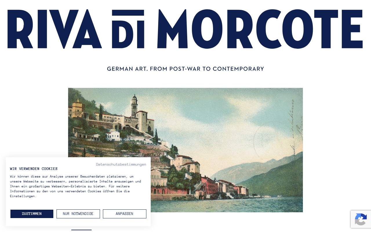 Anteprima del sito: RIVA DI MORCOTE FINE ARTS GmbH, Frankfurt am Main, Succursale di Morcote