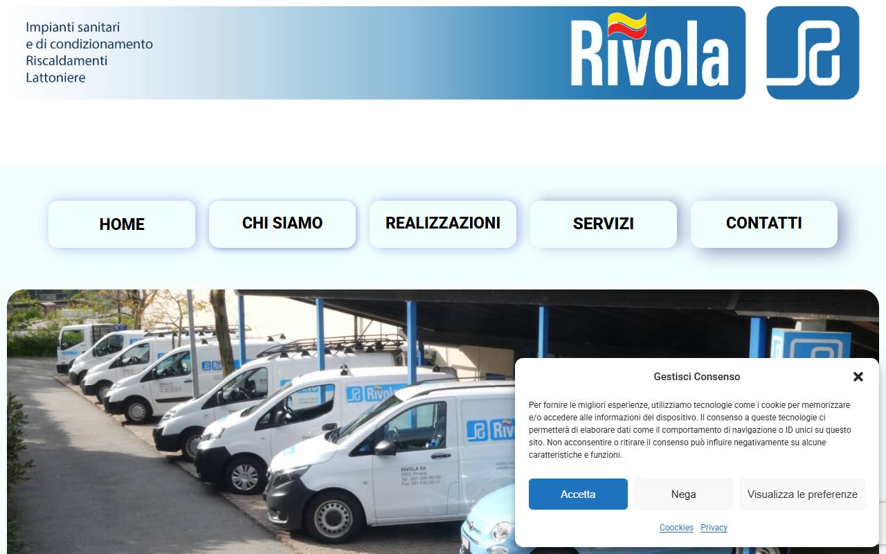 Anteprima del sito: Rivola Piero SA
