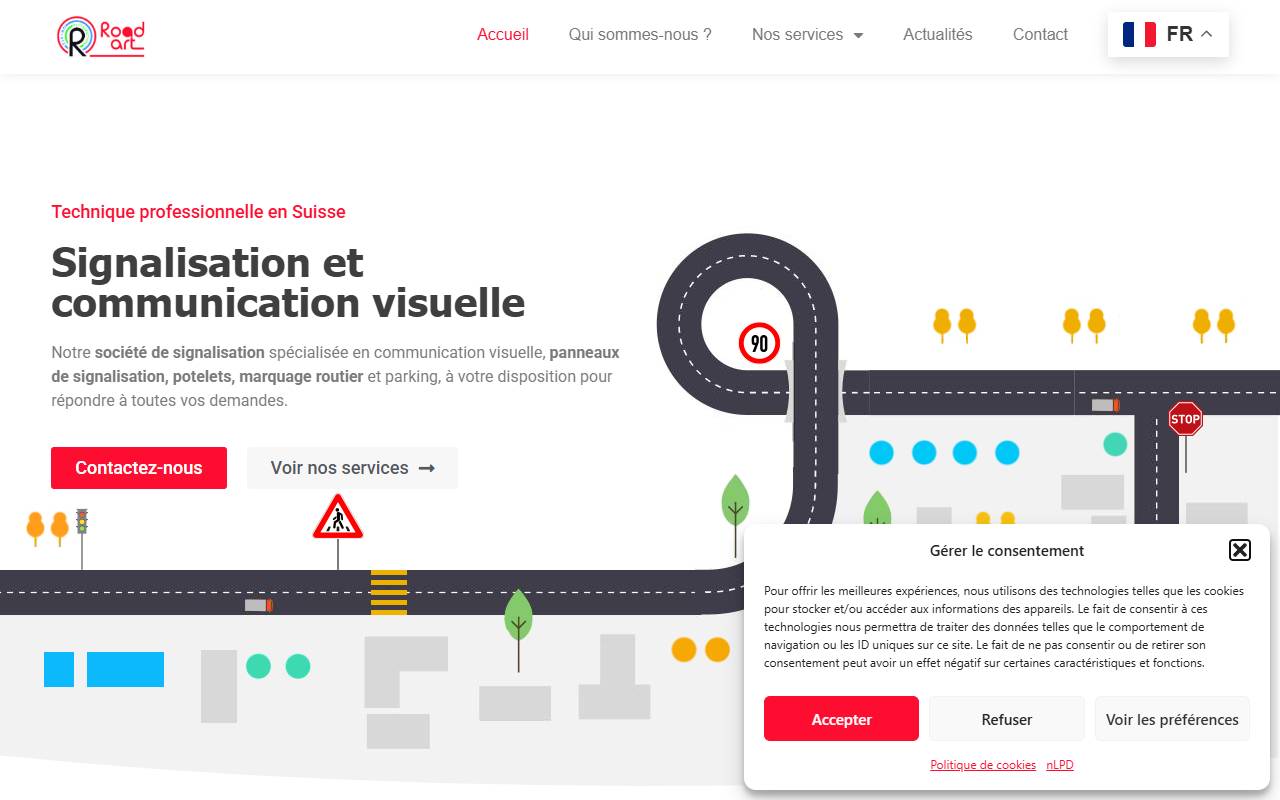 Anteprima del sito: Roadart Ticino Sagl