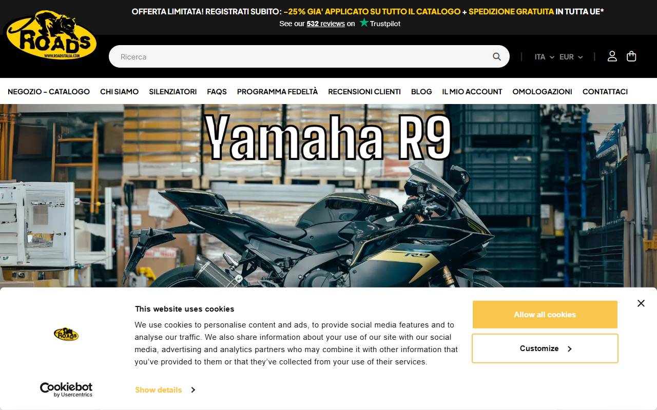 Anteprima del sito: Roadsitalia Sagl