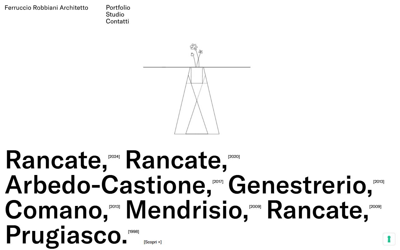 Anteprima del sito: FERRUCCIO ROBBIANI ARCHITETTO SA