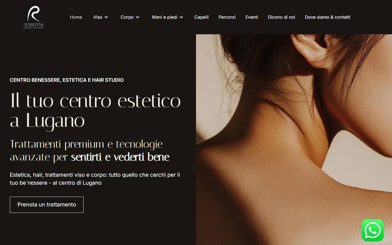 Anteprima del sito: Robertahair&beautycenter Sagl