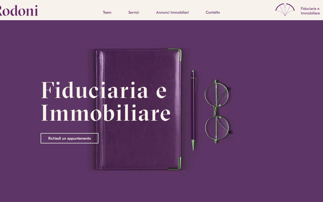 Anteprima del sito: Studio contabile Rodoni Sagl