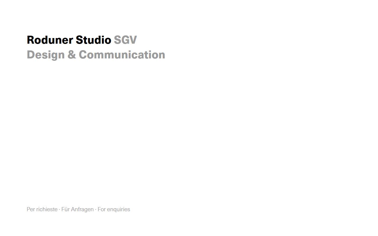 Anteprima del sito: Roduner Studio Sagl